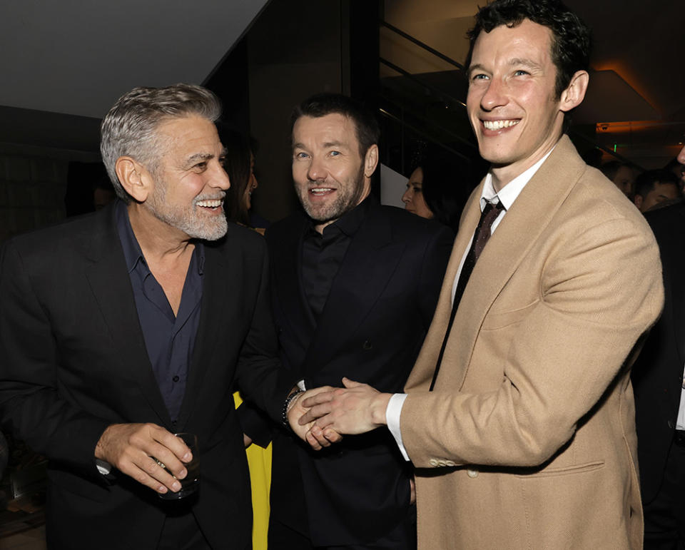 George Clooney, Joel Edgerton and Callum Turner