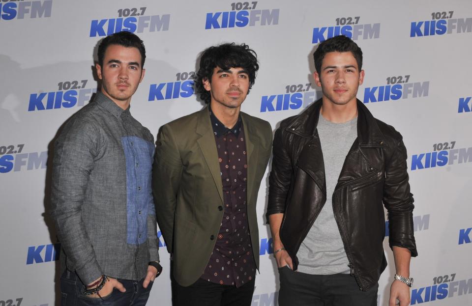 Jonas brothers on a red carpet