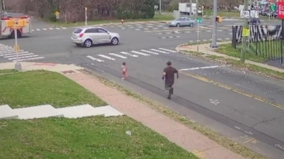 PHOTO: Barbers from Look Sharp Barbershop in East Hartford, Connecticut ran outside to save a young child from oncoming traffic. (Courtesy of Look Sharp Barbershop)