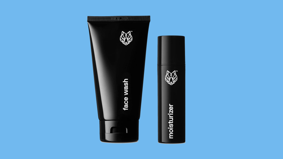 Best gifts for teen boys: Black Wolf face wash and oil-free moisturizer gel bundle