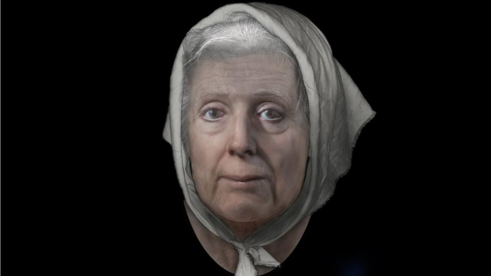 Una reconstrucción del rostro de Lilias Adie