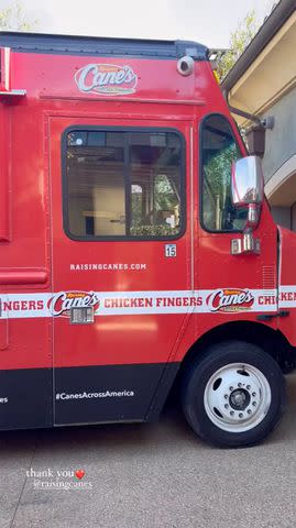 <p>Kourtney Kardashian/Instagram</p> There was also a chicken fingers food truck at the party