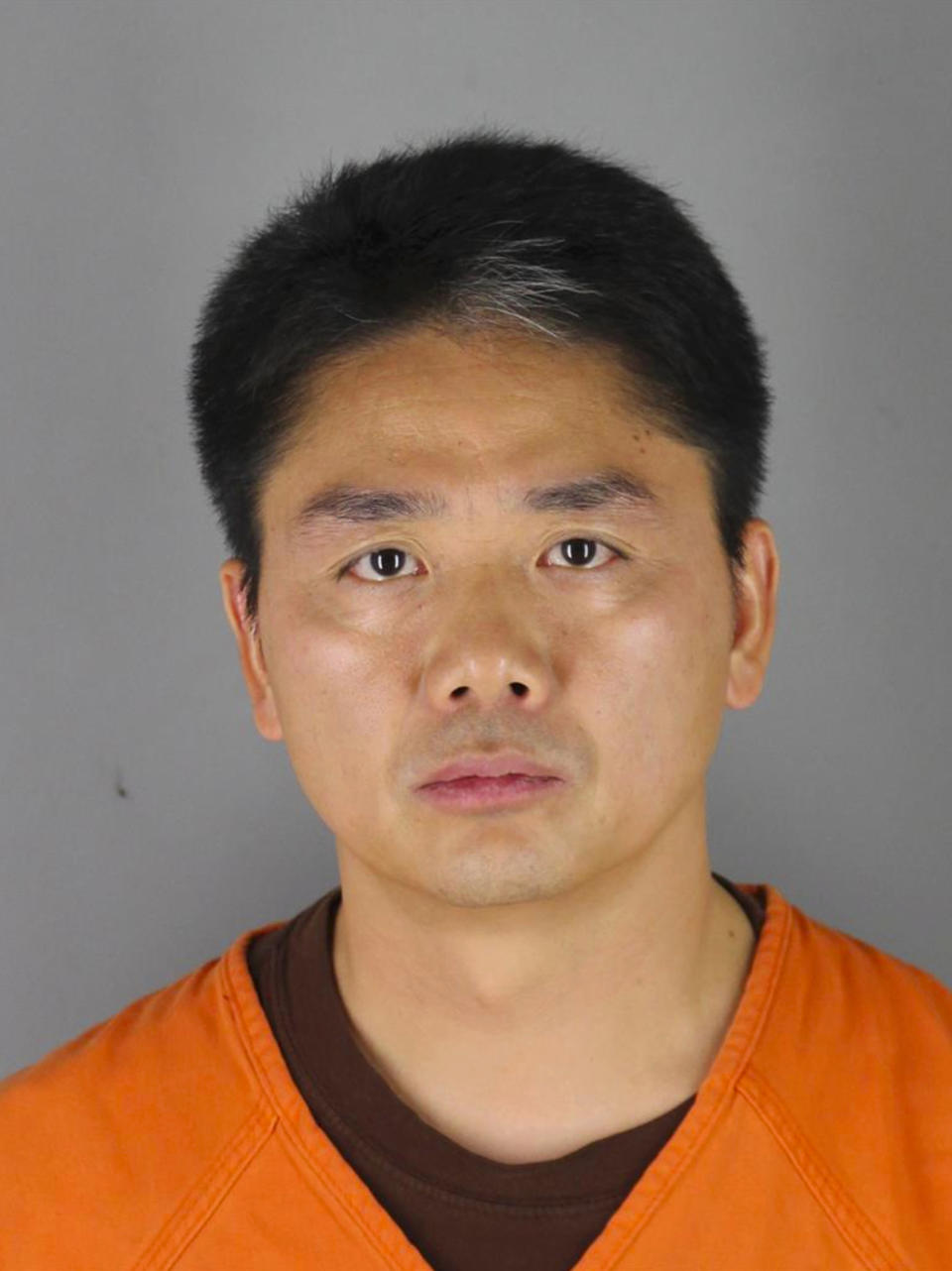 FILE - In this 2018 file photo provided by the Hennepin County Sheriff's Office shows Chinese billionaire Liu Qiangdong, also known as Richard Liu, the founder of the Beijing-based e-commerce site JD.com, who was arrested in Minneapolis on suspicion of criminal sexual conduct, jail records show. The Chinese e-commerce billionaire who faces a possible rape accusation in Minneapolis built his business by promising honesty in a market plagued by fraud and fakes. (Hennepin County Sheriff's Office via AP, File)