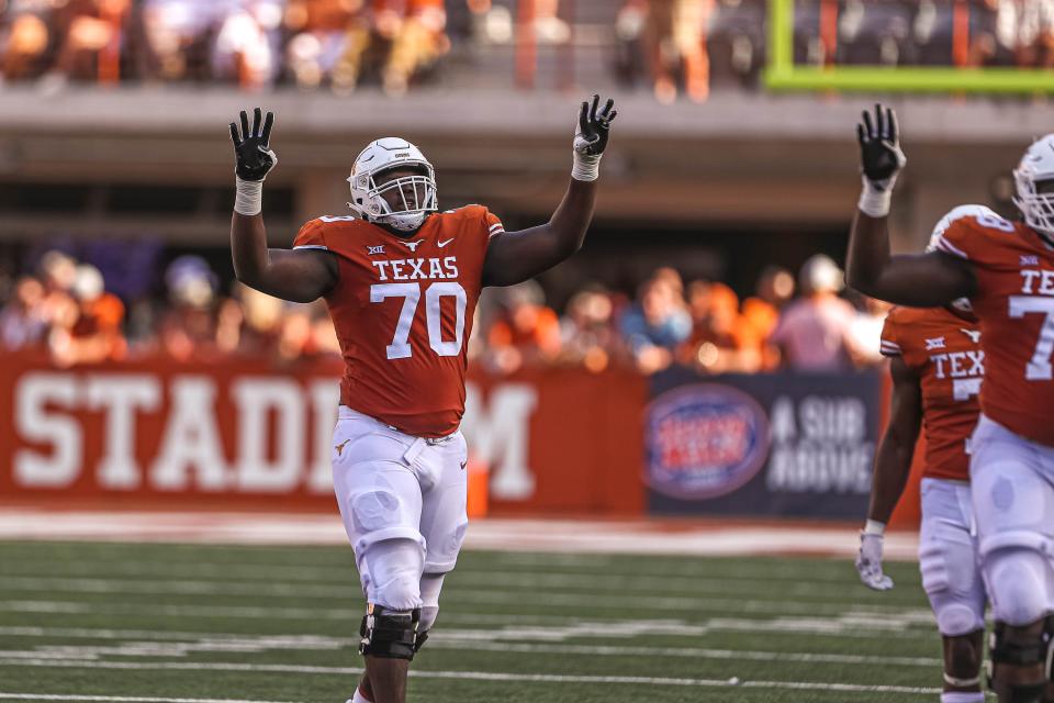 Texas right tackle Christian Jones is the last remaining Longhorn from the 2018 signing class that ranked third-best in the country. As Texas chases Big 12 title dreams, Jones says he will appreciate every game, every week and every snap of his sixth and final college season.
