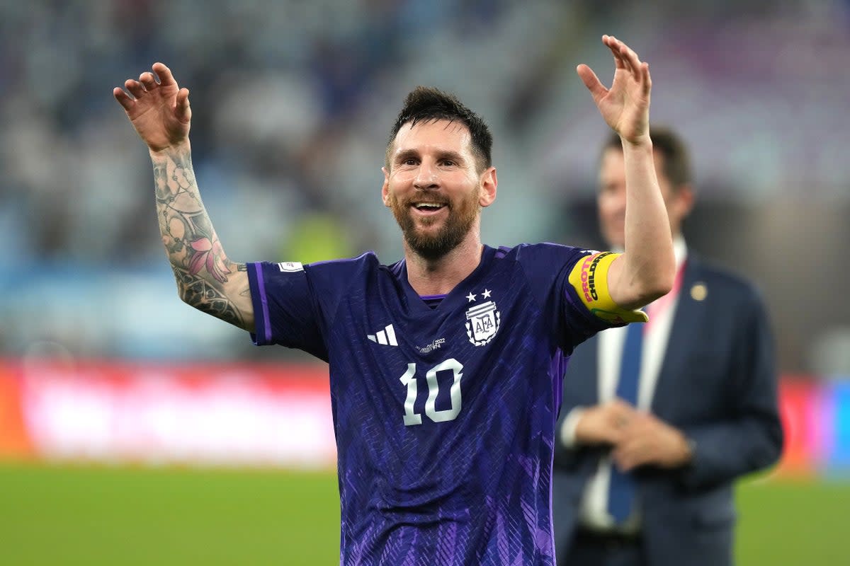 Lionel Messi’s Argentina are through to the last 16 of the World Cup (Martin Rickett/PA) (PA Wire)