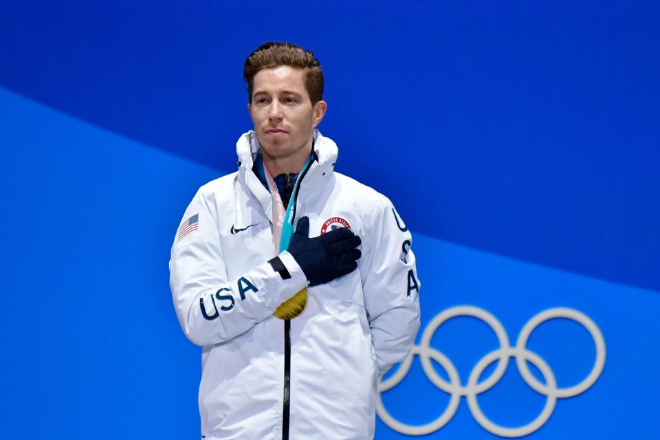 Shaun White was criticized for comments after winning his third Olympic gold medal Wednesday in PyeongChang. (Getty)