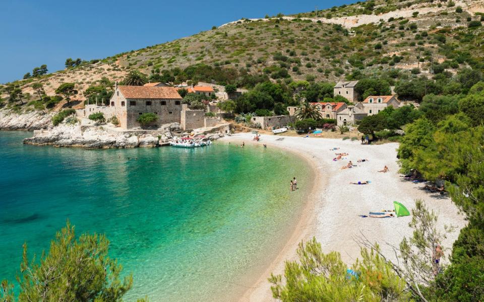 Dubovica bay and beach, Hvar Island, Croatia - Markus Lange/robertharding