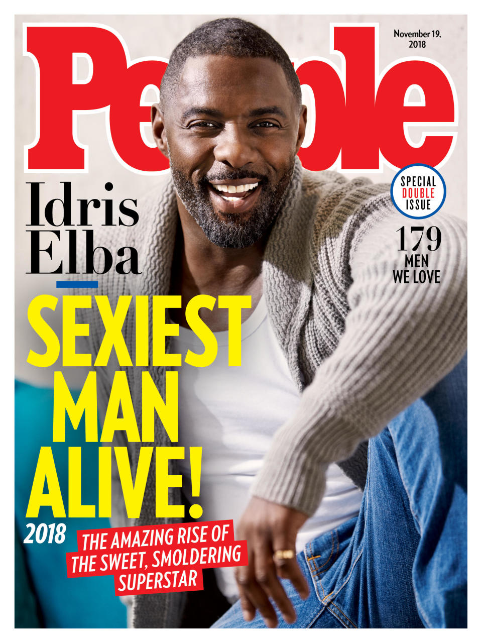 Idris Elba covers <em>People</em>. (Photo: David Burton)