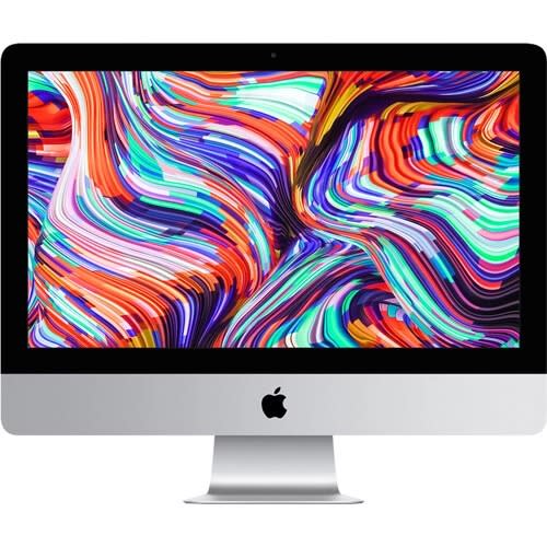 Image of Apple 21.5" iMac with Retina 4K Display against white background.