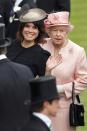 <p>Princess Eugenie and Queen Elizabeth arrive at the Royal Ascot together. </p>