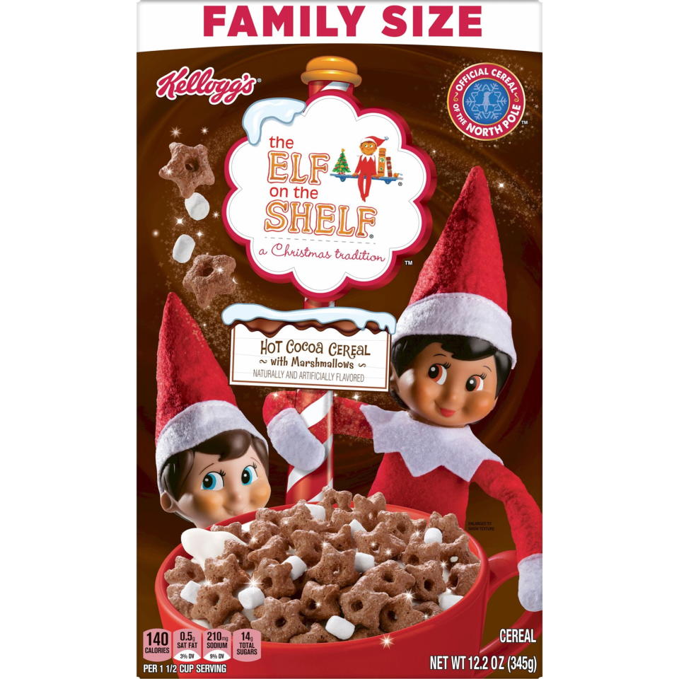 <p><a href="https://go.redirectingat.com?id=74968X1596630&url=https%3A%2F%2Fwww.walmart.com%2Fip%2FKellogg-s-Elf-on-the-Shelf-Hot-Cocoa-with-Marshmallows-Cold-Breakfast-Cereal-12-2-oz%2F476425147&sref=https%3A%2F%2Fwww.thepioneerwoman.com%2Fholidays-celebrations%2Fg46002932%2Fnew-christmas-treats-2023%2F" rel="nofollow noopener" target="_blank" data-ylk="slk:Shop Now;elm:context_link;itc:0;sec:content-canvas" class="link ">Shop Now</a></p><p>Kellogg's Elf on the Shelf Hot Cocoa Cereal with Marshmallows</p><p>walmart.com</p><p>$4.98</p><span class="copyright">Walmart</span>