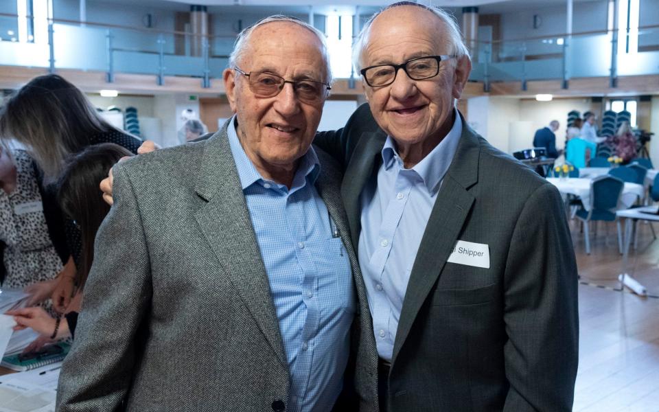 Zigi Shipper and Manfred Goldberg at a Holocaust Educational Trust event in 2019 - Graham Chweidan