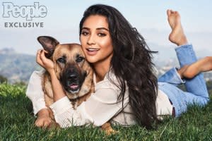 Shay Mitchell with Angel