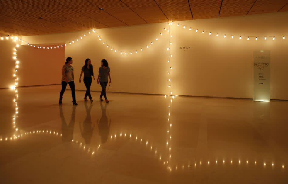 Visitors at the Leeum Gallery in Seoul.