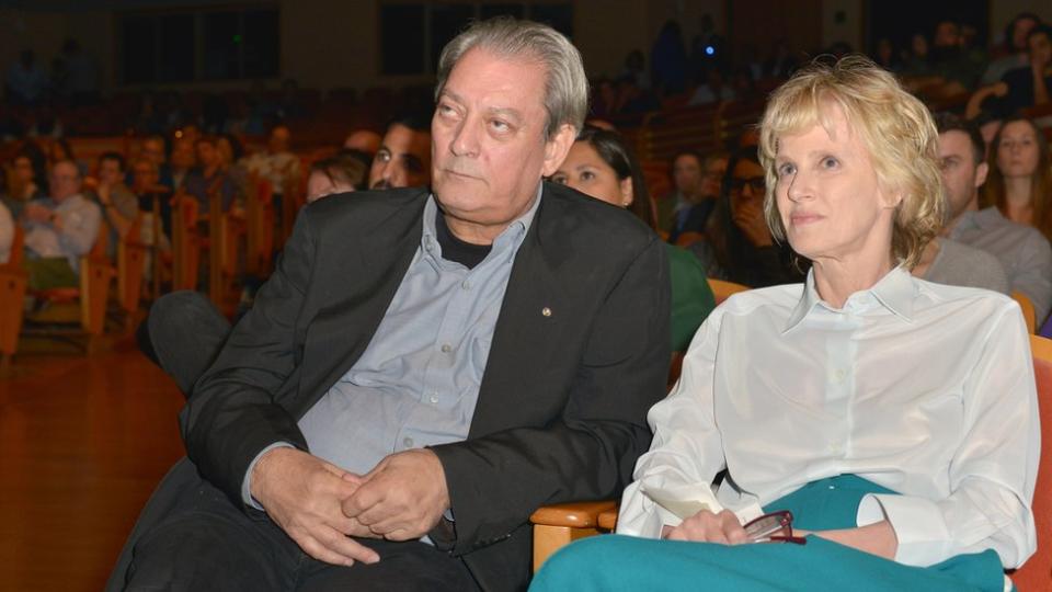 Paul Auster y Siri Hustvedt,.