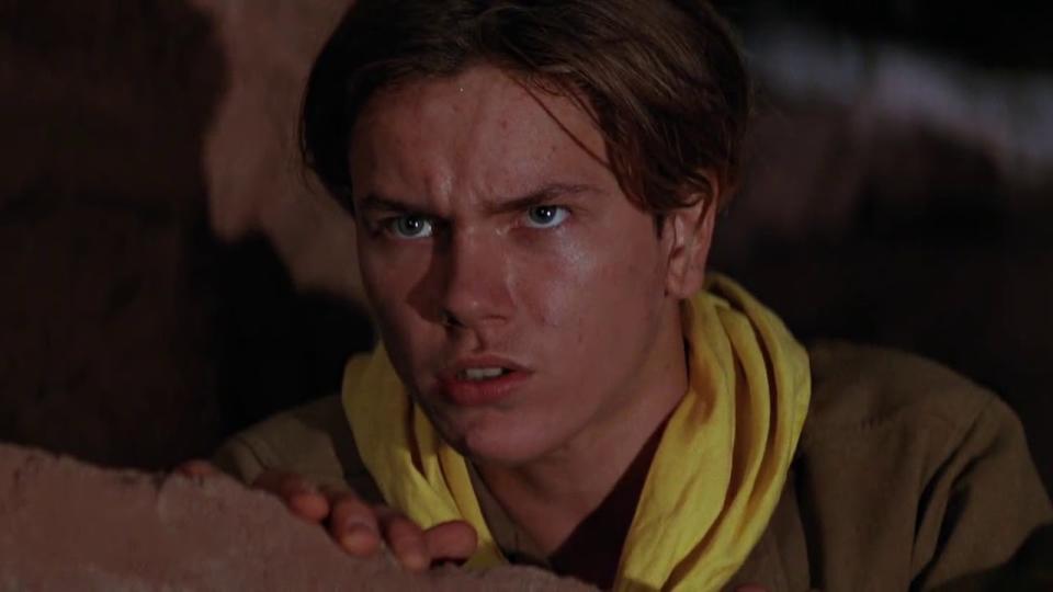 River Phoenix as young Indiana Jones in “Indiana Jones and the Last Crusade” (1989)