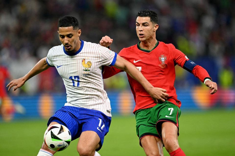 William Saliba has been praised for his performances for France at Euro 2024 (AFP via Getty Images)