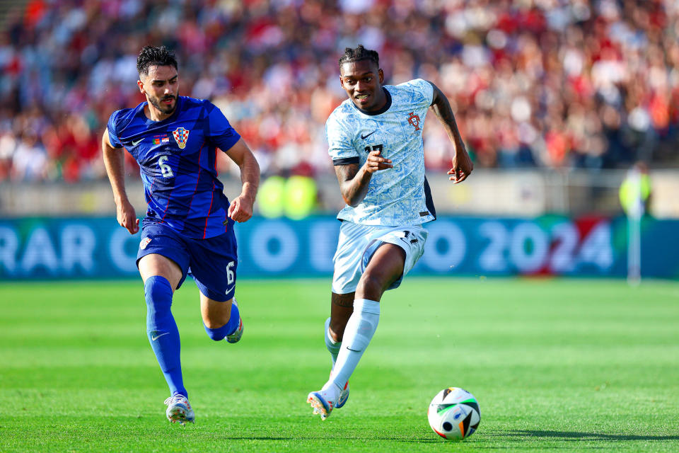 Rafael Leão forma parte de la prometedora generación portuguesa que irá a Alemania 2024. (Foto: Diogo Cardoso/Getty Images)