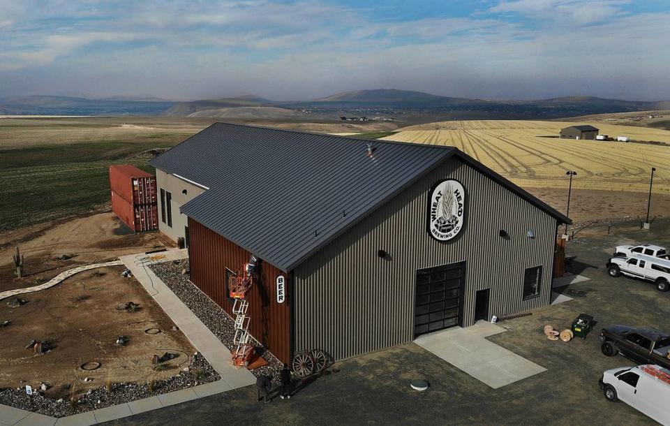 The Wheat Head Brewery Co. sits at an elevation of about 1,500 feet and offers a spectacular view of the Horse Heaven Hills and the Tri-Cities. Bob Brawdy/bbrawdy@tricityherald.com
