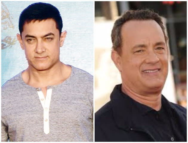 Tom Hanks and Aamir Khan: Two of the best actors in their respective industries, and they look alike too - the eyes, their expressions, and even their ears. Now, this is one set that we would love to see act together.