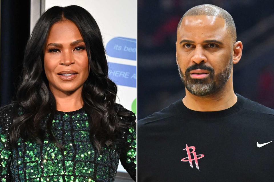 <p>FREDERIC J. BROWN/AFP via Getty, Jason Miller/Getty</p> Nia Long (L), Ime Udoka (R)