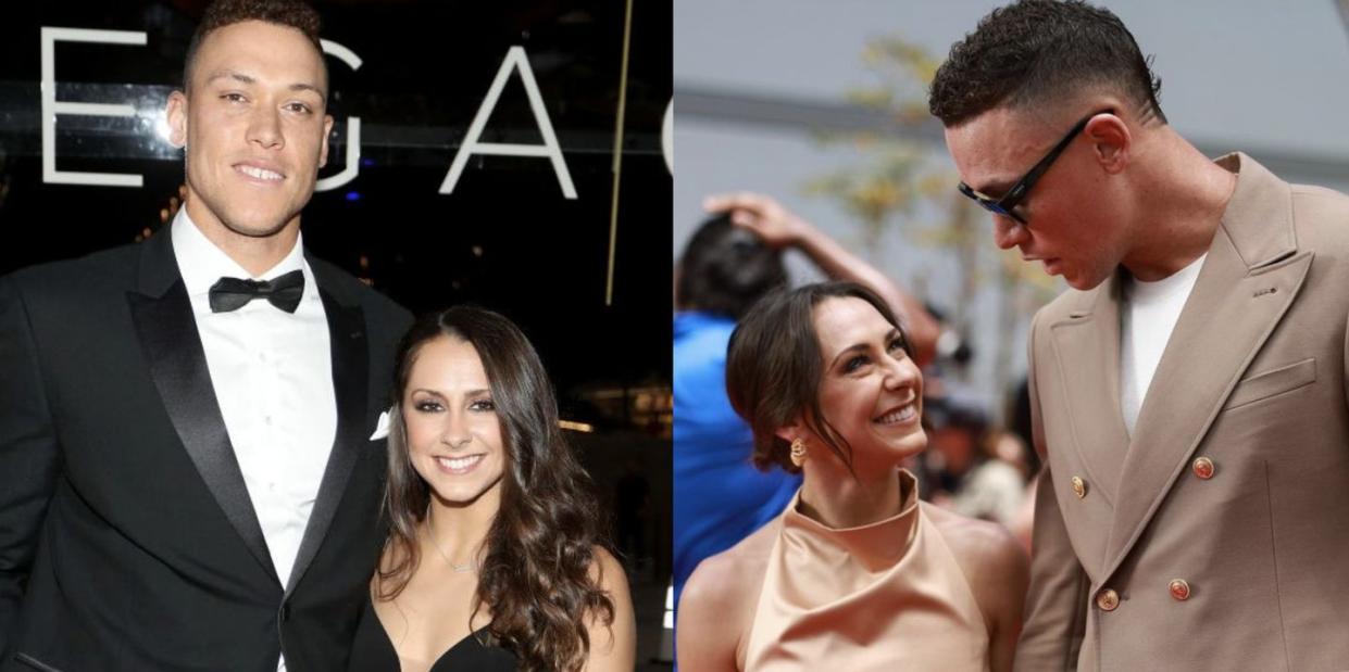 who is aaron judge's wife, samantha bracksieck inside the yankees outfielder's marriage