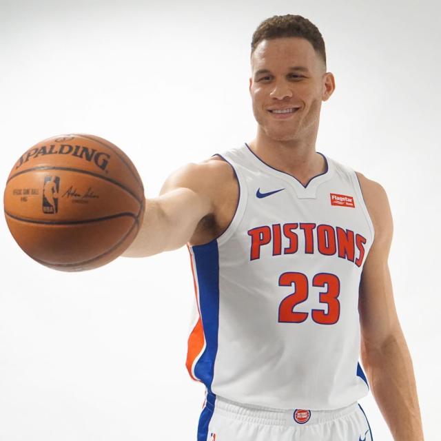Here's first at Griffin as a Detroit Piston
