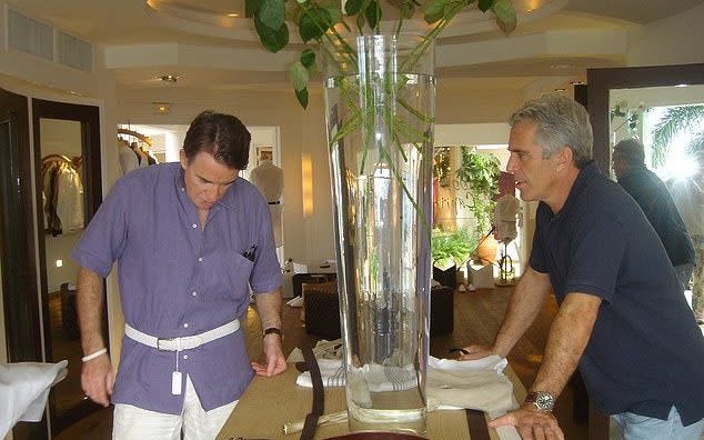 Peter Mandelson (left) with Jeffrey Epstein in 2006