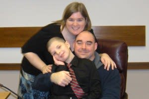 Clockwise from top: Heather, Ernest and Jeffrey Franklin.