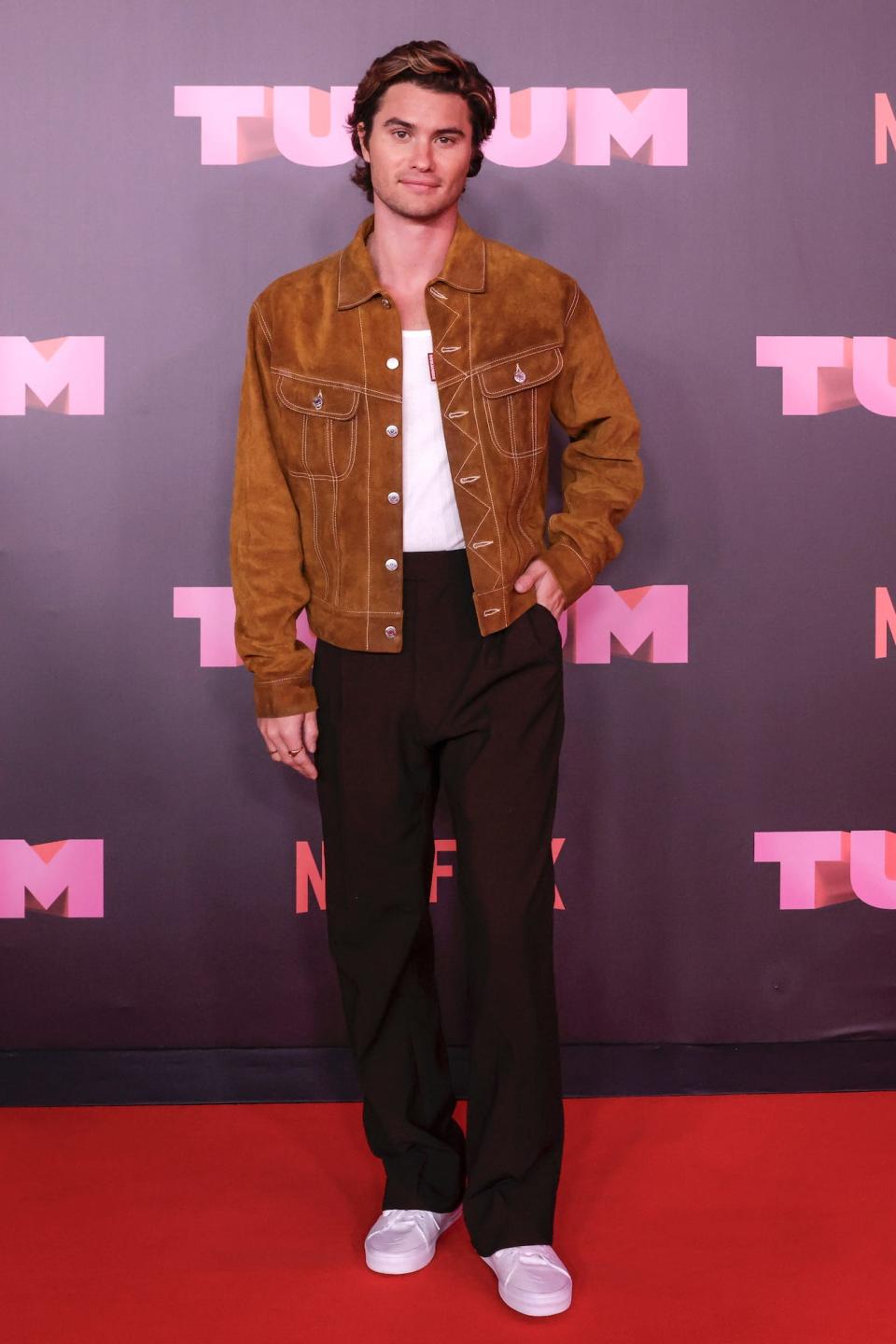 Chase Stokes attends Netflix's Tudum event in Sao Paulo, Brazil.