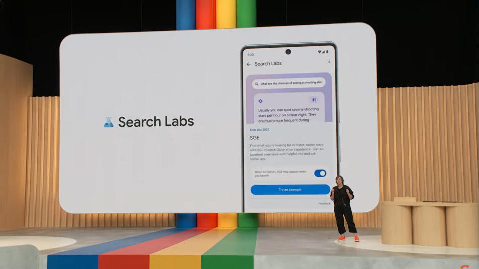 Search Labs with AI at Google IO 2023