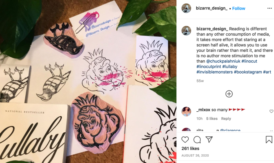 Laundrie es un aficionado de los libros de Chuck Palahniuk (Instagram)