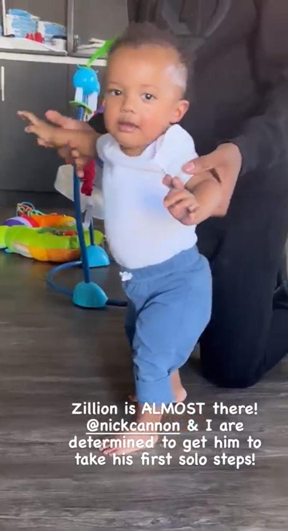 Abby de la Rosa Shares Glimpses of Nick Cannon Dancing With Zion and Working On Zillion's First Steps