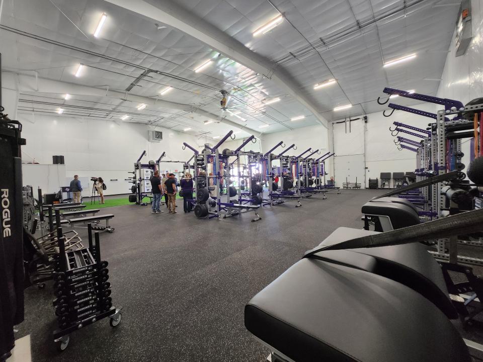 River Road Independent School District presents its new Athletic Performance Center on Tuesday afternoon on the River Road High School campus.