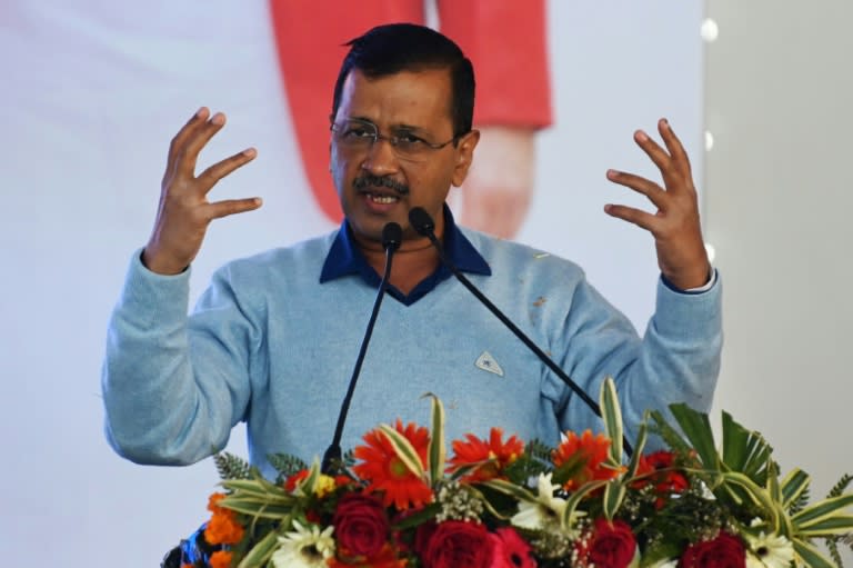 Arvind Kejriwal is a key leader in an opposition alliance formed to compete against Prime Minister Narendra Modi in the polls (Narinder NANU)