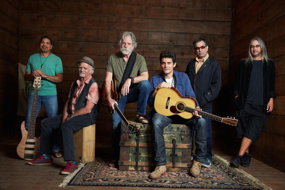 Oteil Burbridge, from left, Bill Kreutzmann, Bob Weir, John Mayer, Mickey Hart and Jeff Chimenti have been touring together as Dead and Company since 2015.