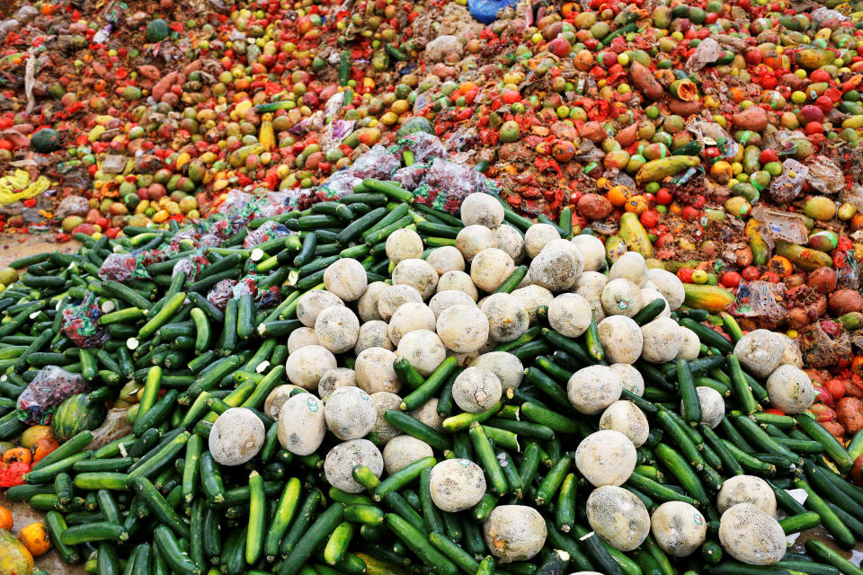 La cadena de desperdicio de comida va desde los cultivos hasta su transporte y consumo. Foto: Ben Nelms/REUTERS