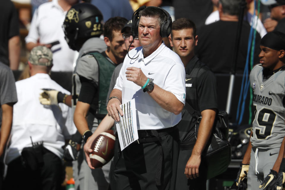 Colorado has a showdown with USC for control of the Pac-12 South on Saturday. (AP Photo/David Zalubowski)