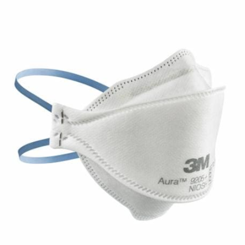 3M Aura Particulate Respirator 9205 Mask against white background