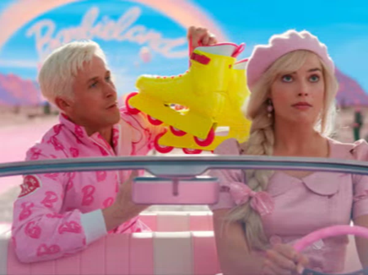Ryan Gosling and Margot Robbie as Ken and Barbie (Warner Bros)