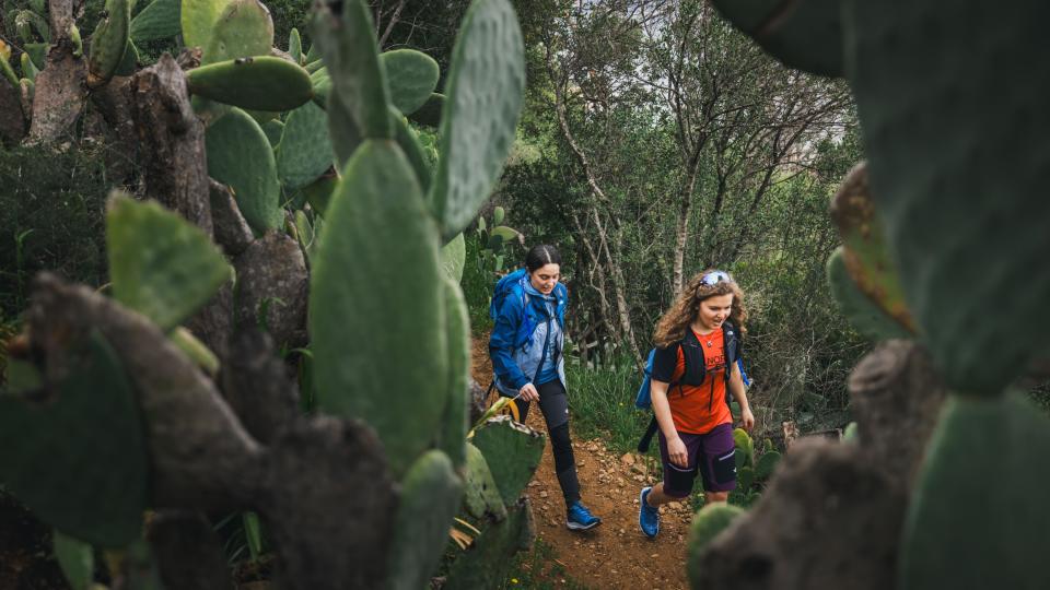 Women hiking in Corsica