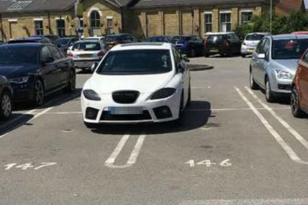 The parking sparked fury online: Spotted: Spalding