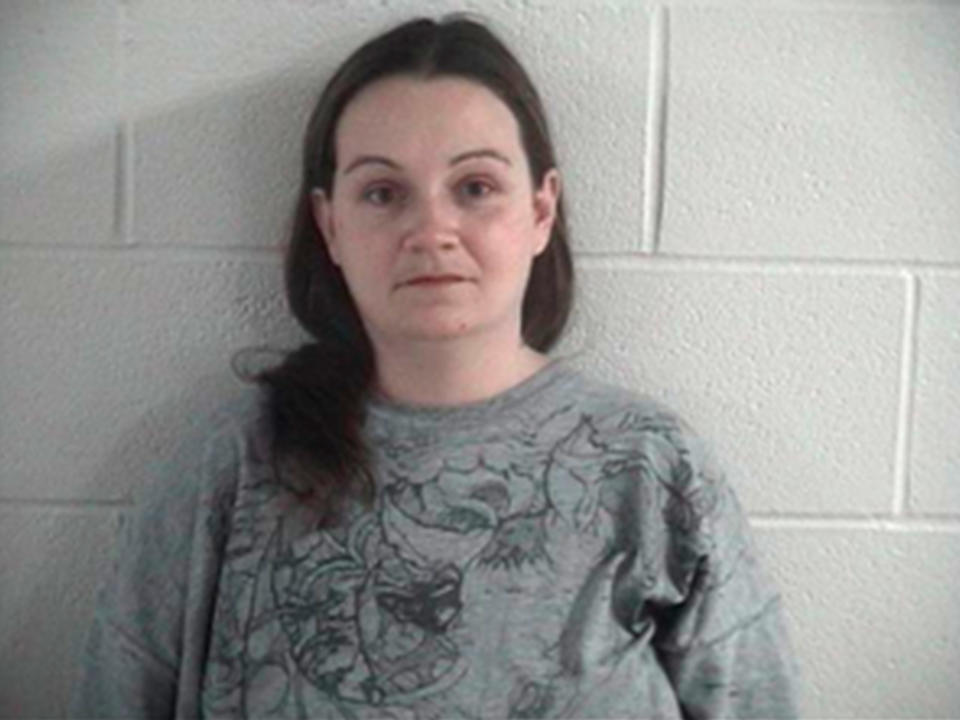 This undated photo released by the Ashland County Sheriff's Office shows Jessica L. Hunt. Hunt, one of two defendants accused of enslaving a mentally disabled woman for two years with her child denied on Wednesday, March 5, 2014, that she ever hurt the woman or locked her inside a filthy basement room. Hunt told jurors that tried to help the woman care for her daughter and blamed two others who already pleaded guilty and testified against her and her boyfriend. (AP Photo/Ashland County Sheriffs Office,File)