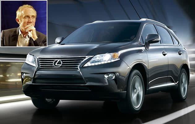 French businessman and the chief executive officer of PPR François-Henri Pinault drives a Lexus LX SUV.