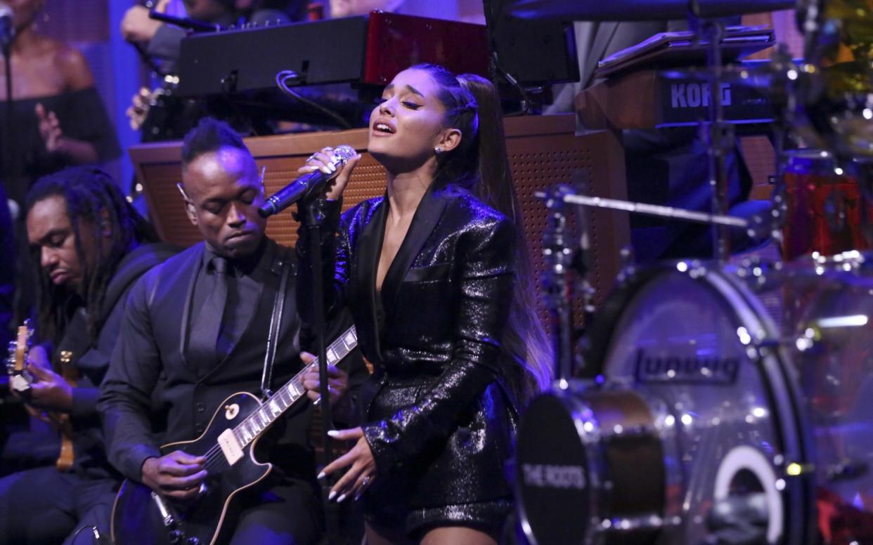 Ariana Grande performs on The Tonight Show with Jimmy Fallon - NBCUniversal