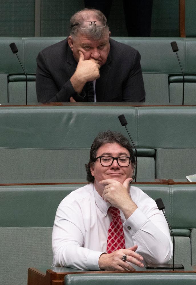 George Christensen, below, and Craig Kelly.