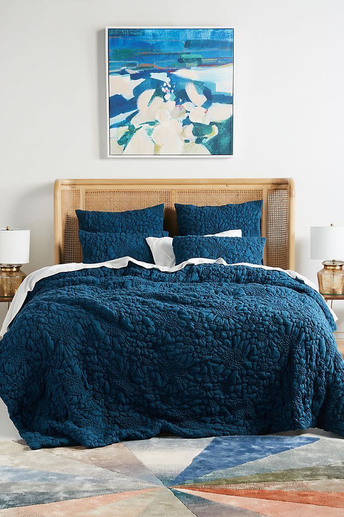 8) Anthropologie Textured Quilt