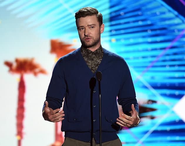 Justin Timberlake at the Teen Choice Awards. Source: Getty