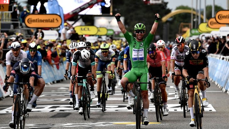 Mark Cavendish won stage 10 of the 2021 Tour de France.