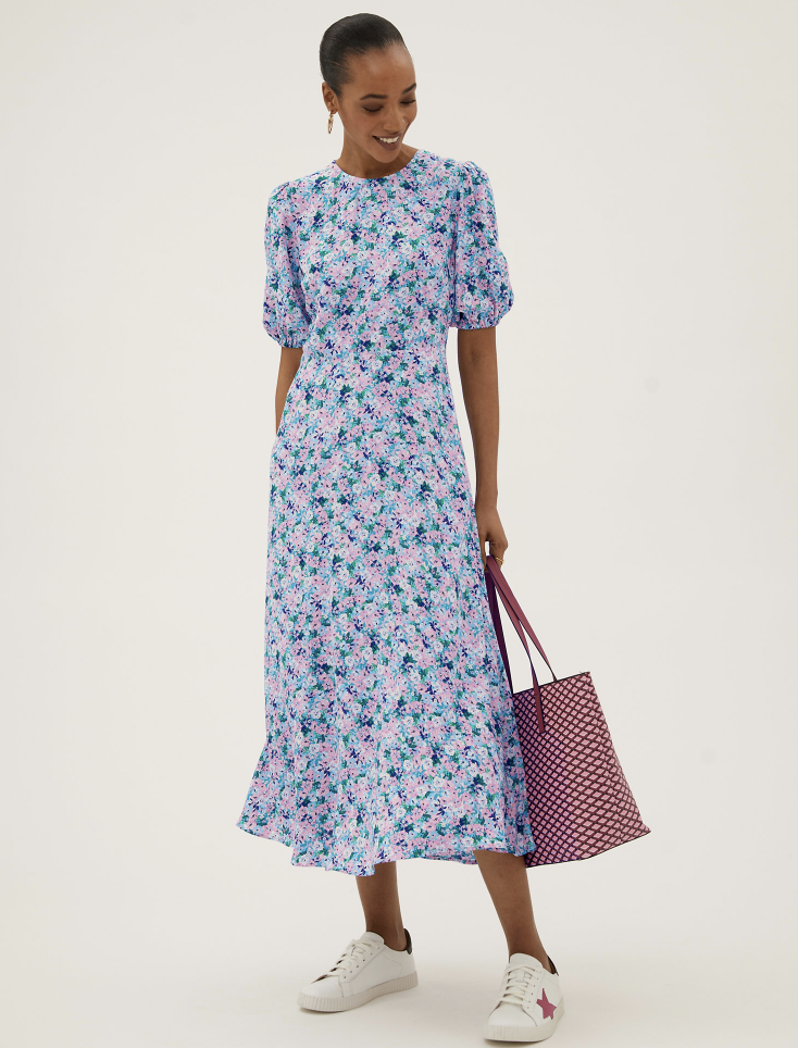 The dress also comes in a second spring-ready pattern. (Marks & Spencer)